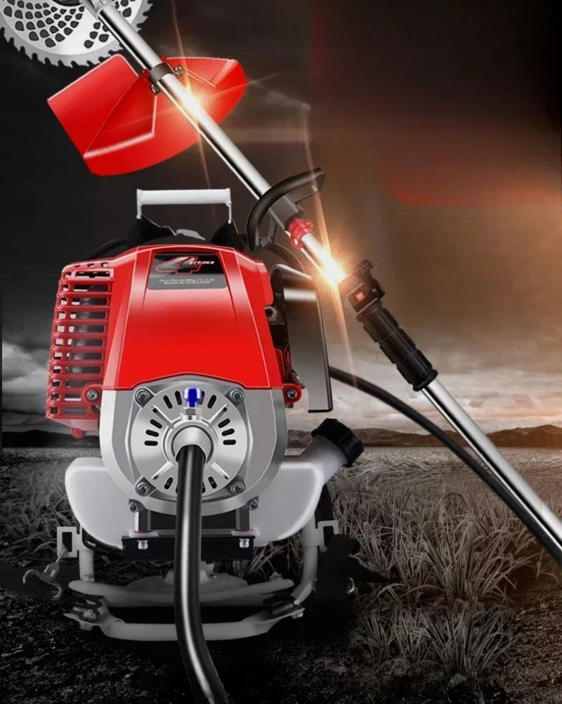 Lawn Mower Four Stroke Backpack Small Multifunctional Garden Gasoline Weeding And Loosening Machine
