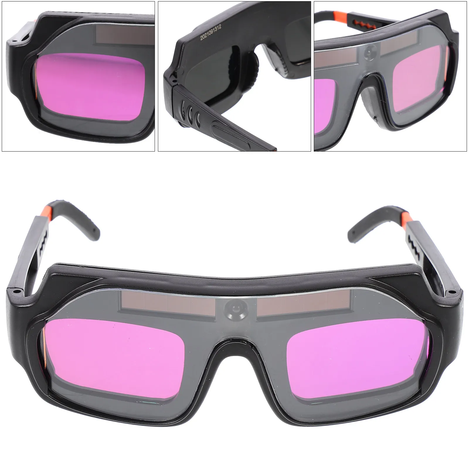 

1Pcs Auto Darkening Welding Goggles Solar Rechargeable LCD Lens Uv Ir Protection for Electric Gas Argon Arc Welding Cutting
