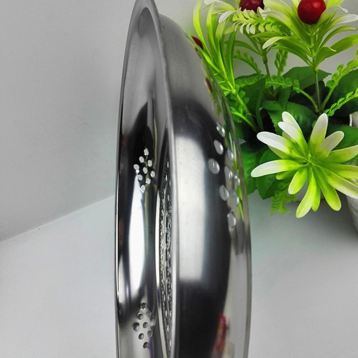 

Stainless Steel Steamer Rack Round Plate Cooking Basket for Pressure Cooker Steamers Easy Clean Non Stick Dishwasher Safe