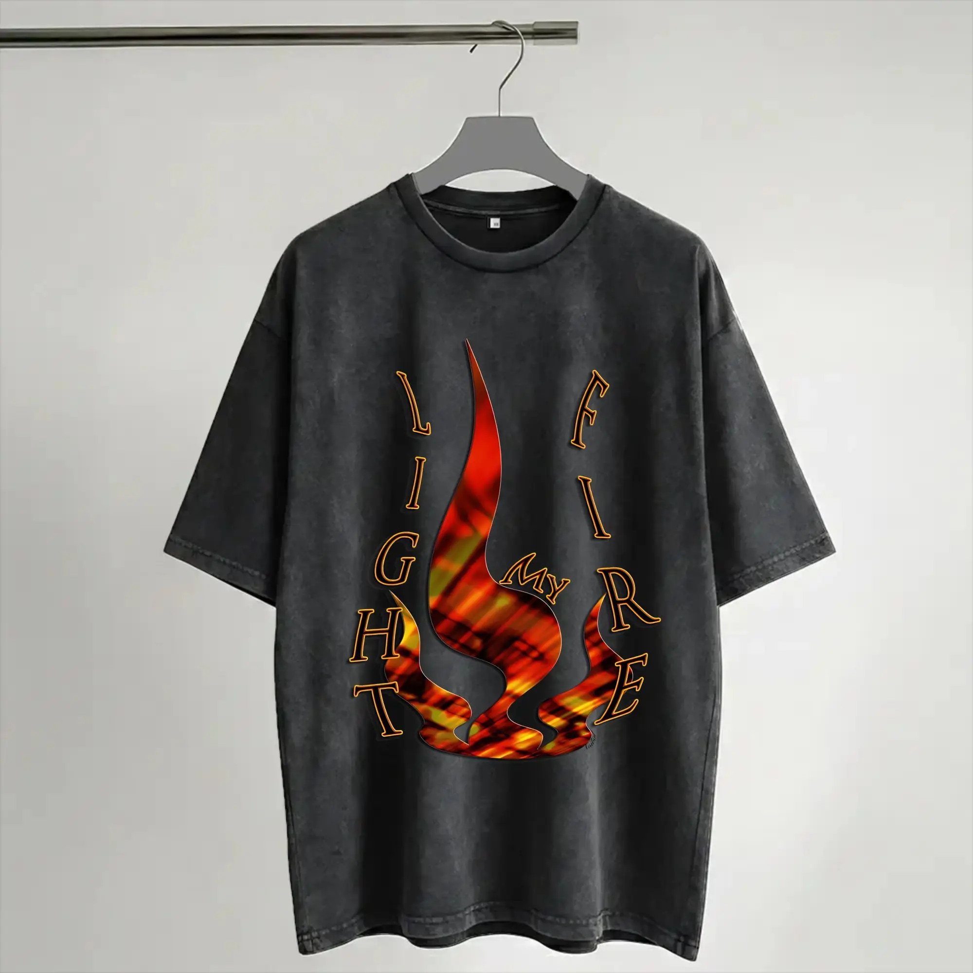 2026 My Fire Rebbe Nachman Washed Shirt Merch Oversize T-Shirts  for Men Women Tee