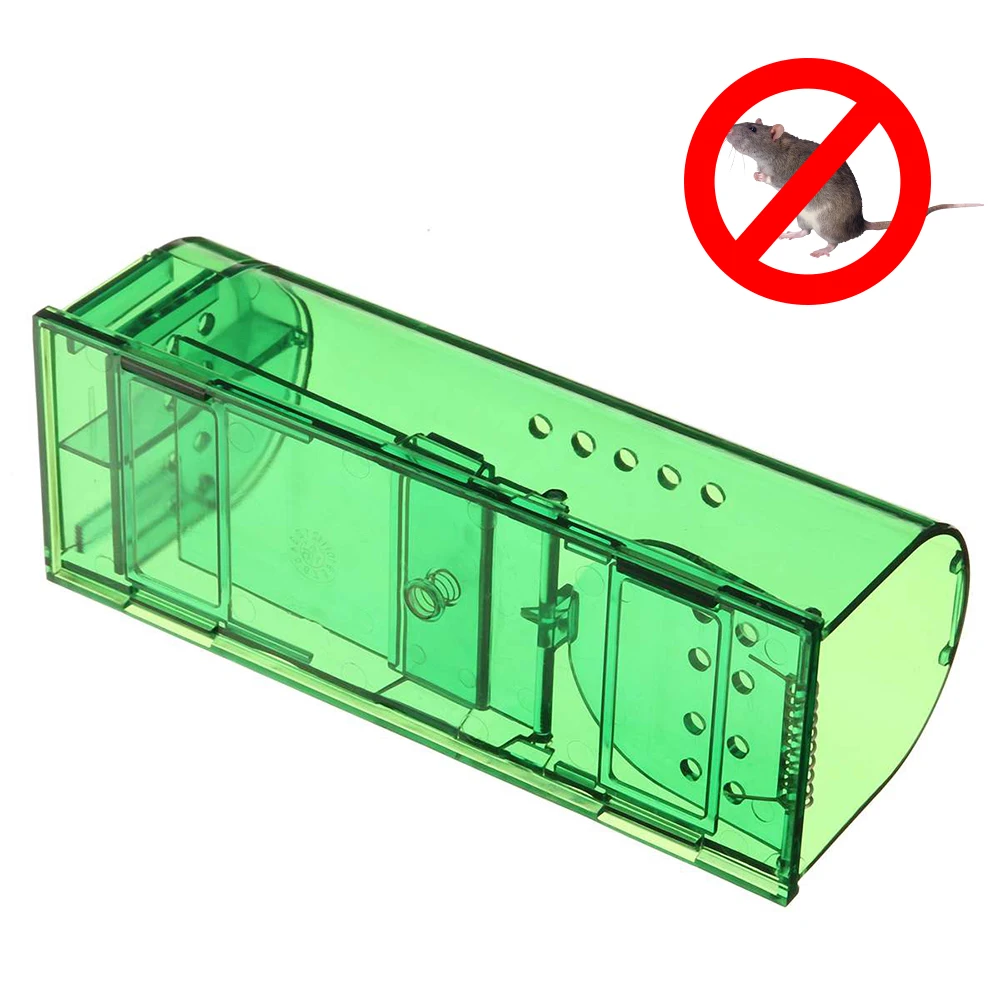 

Smart Self-locking Mousetrap Safe Firm Transparent Household Mouse Catcher Control Cage Reusable Mice Rodent Catcher Rat Traps