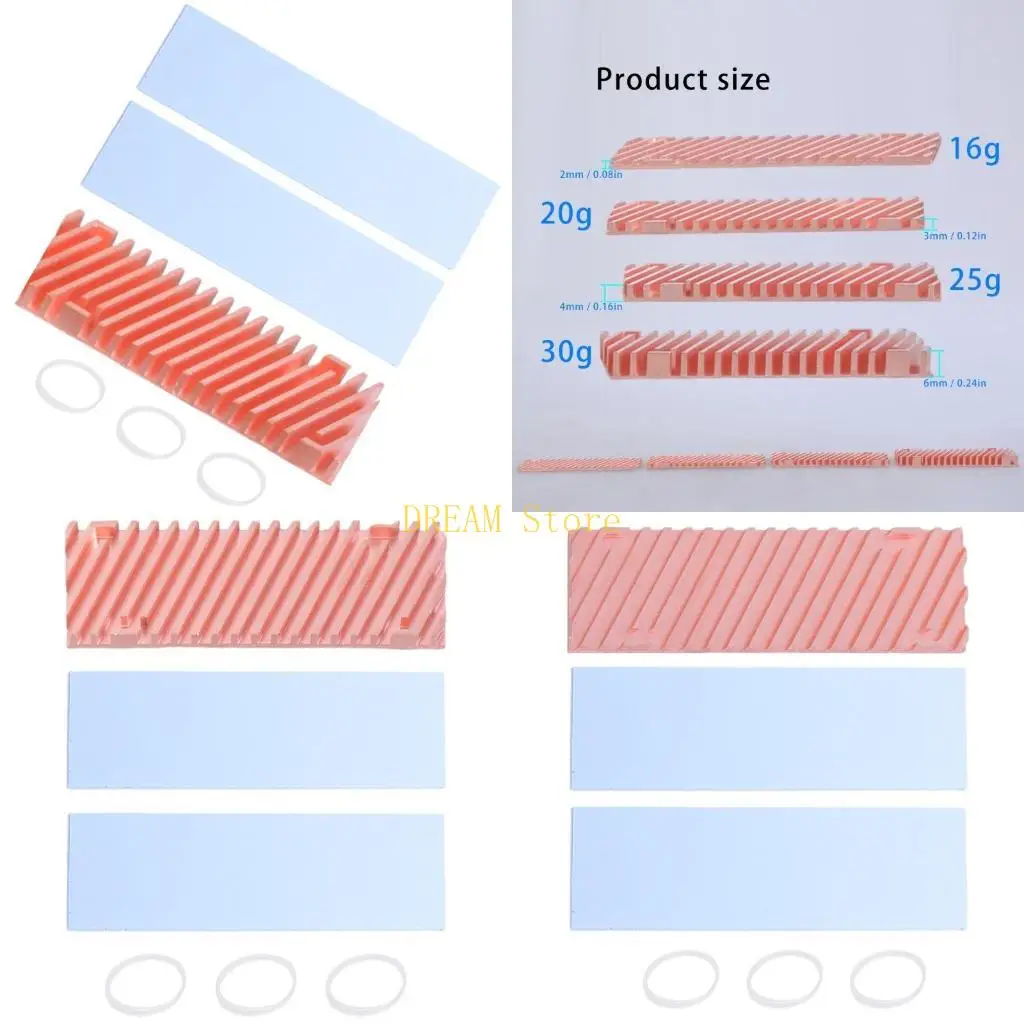 

Медный радиатор твердого диска M.2 2280 2/3/4/6 мм повышает эффективность охлаждения в различных устройствах. Охлаждающая лучшая