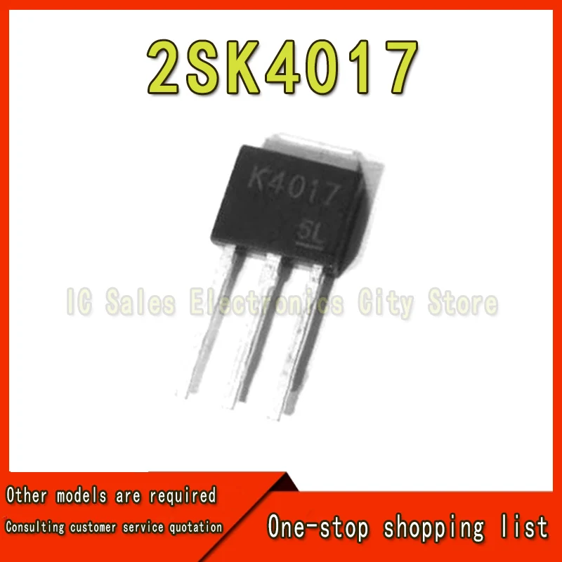 10 Stks/partij 2SK4017 K4017 Mosfet N-CH 60V 5A PW-MOLD2 Beste Kwaliteit