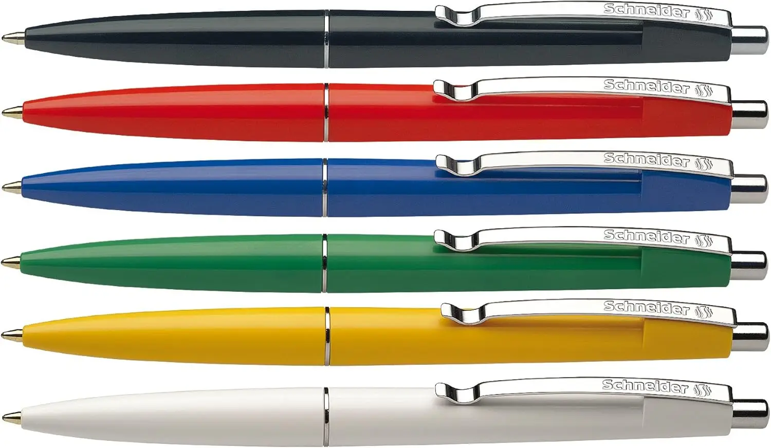 

Шариковые ручки Schneider Office, Click-Top, M, синие, цвет бочки в ассортименте