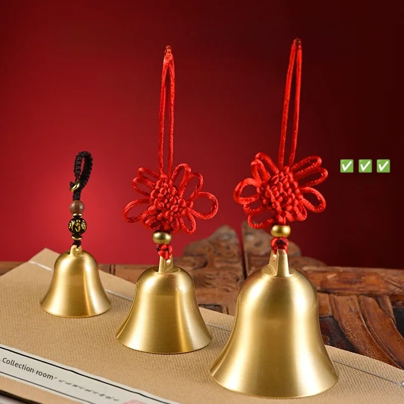 

Латунный колокольчик для привлечения удачи, декор для чайной церемонии, ресторана, отпугивания животных, украшение для дома