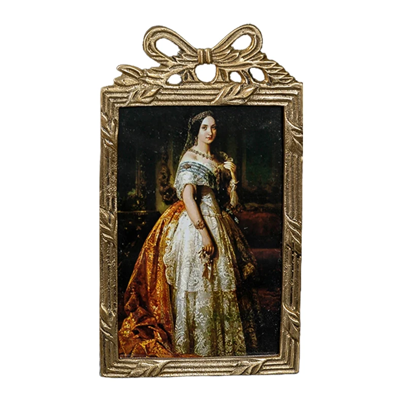 European court retro brass decorative table photo frame imported creative desktop 6 inch 7 inch photo frame ornament gift