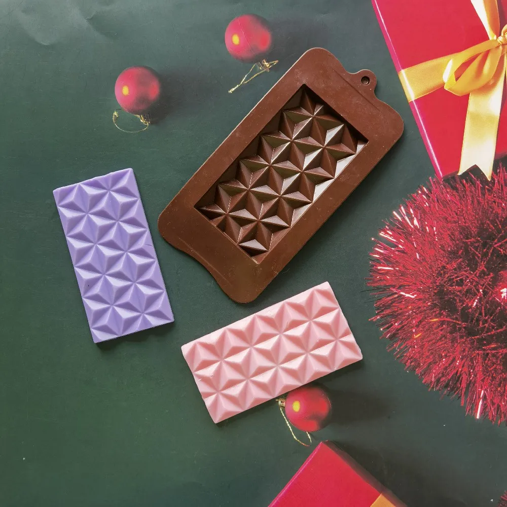 Diamond Chocolate Candy Mold Plaster Clay Resin Mould Baking Tool