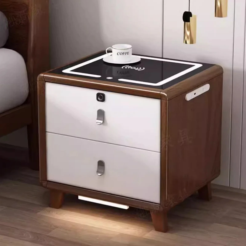 

Vintage Lamp Nightstand Aesthetic Women Nordic Organizer Nightstand Drawer White Mesita De Noche Dormitorio Bedroom Furniture