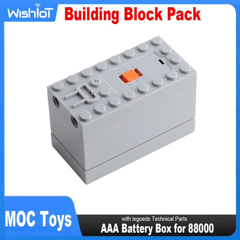 Building Block Power 88000 AAA Battery Box 8883 Technical Parts MOC Train Car compatible with legoeds