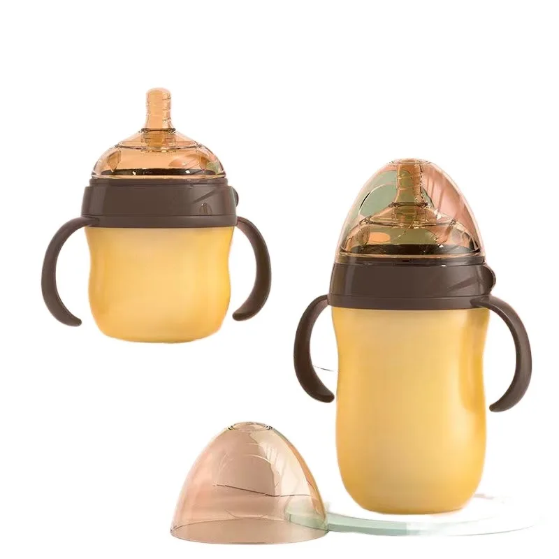 

1 шт., детская силиконовая бутылочка для детей 0-36 месяцев, дизайн с имитацией грудного молока, нано-бутылка для воды, идеальный подарок для новорожденных, защита от падения