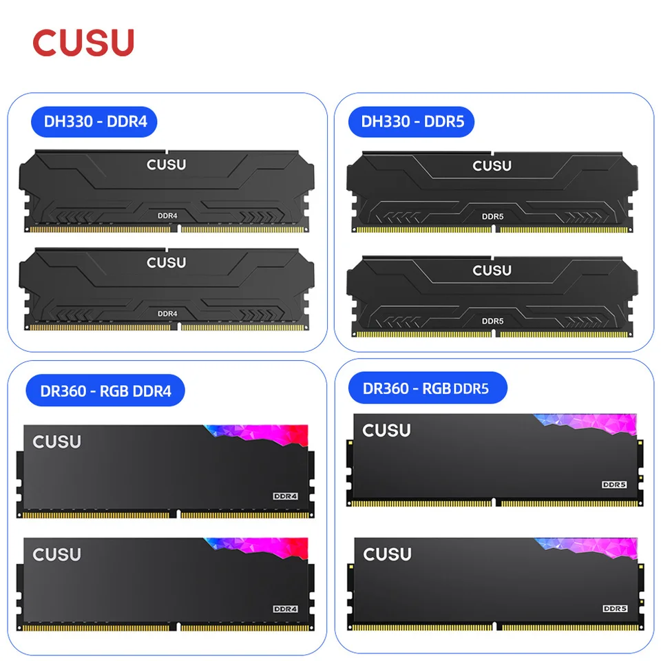 CUSU DDR5 メモリ RAM 32GB 16GB×2 4800MHz 5600MHz 6000MHz 6400MHz