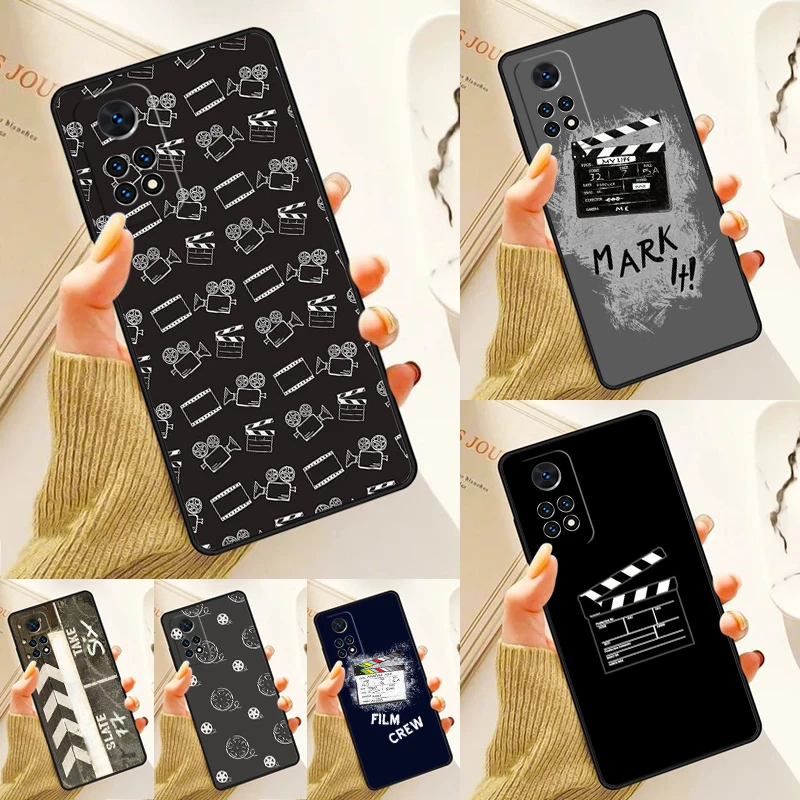 Film Movie Clapper Board Case For Samsung Galaxy S24 Plus S23 S20 S21FE Lite S22 Ultra Note 20 S8 S9 S10 Phone Coque