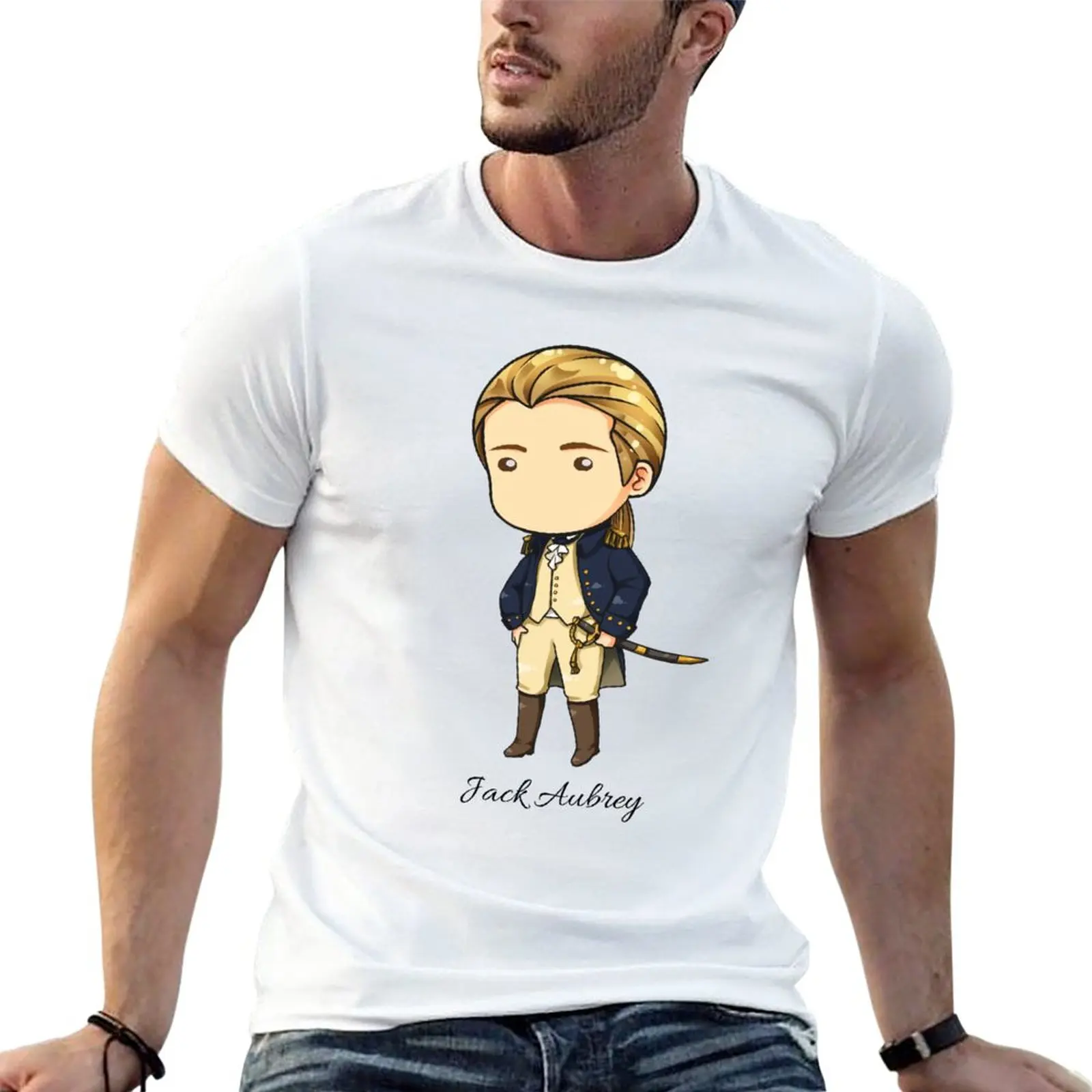 

New Jack Aubrey Chibi T-Shirt Short sleeve custom t shirt t shirts for men cotton