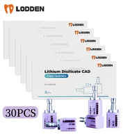 30 Uds Lodden disilicato de litio C14 laboratorio Dental matriz de vidrio bloque de cerámica restauración en la silla materiales estéticos al por mayor