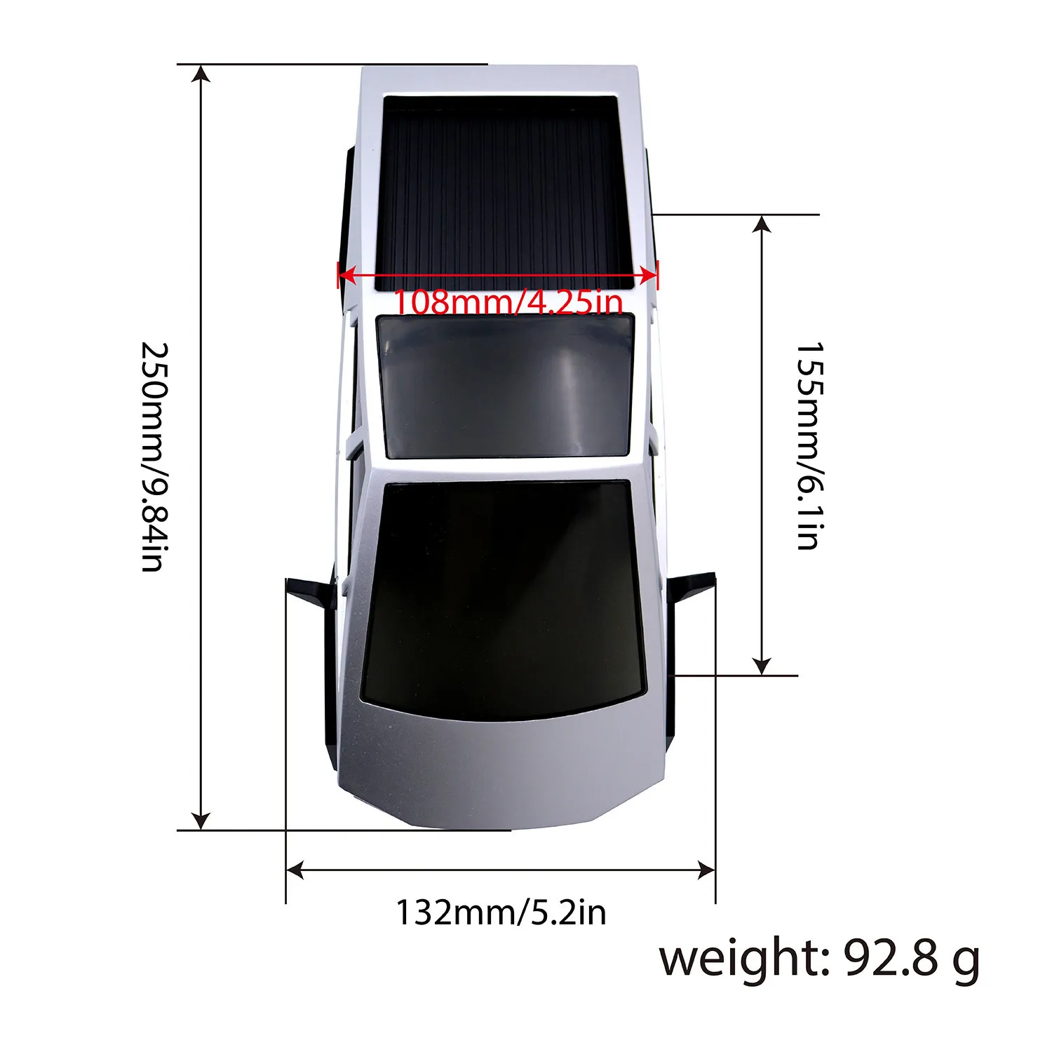 Austarhobby 1/18 Scale 155mm Chassis Simulated Hard Body Shell RC Crawler Upgrade Parts for TRX4M Land Rover Bronco