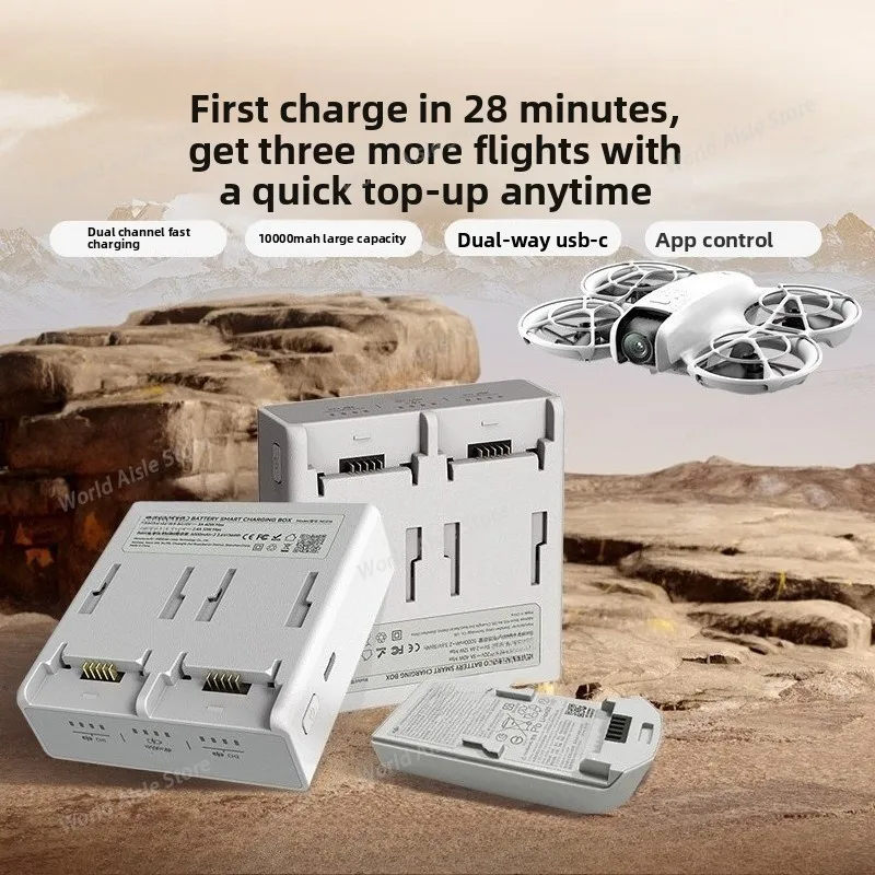 Smart Charging Case Butler for Drone Batteries with Digital Display