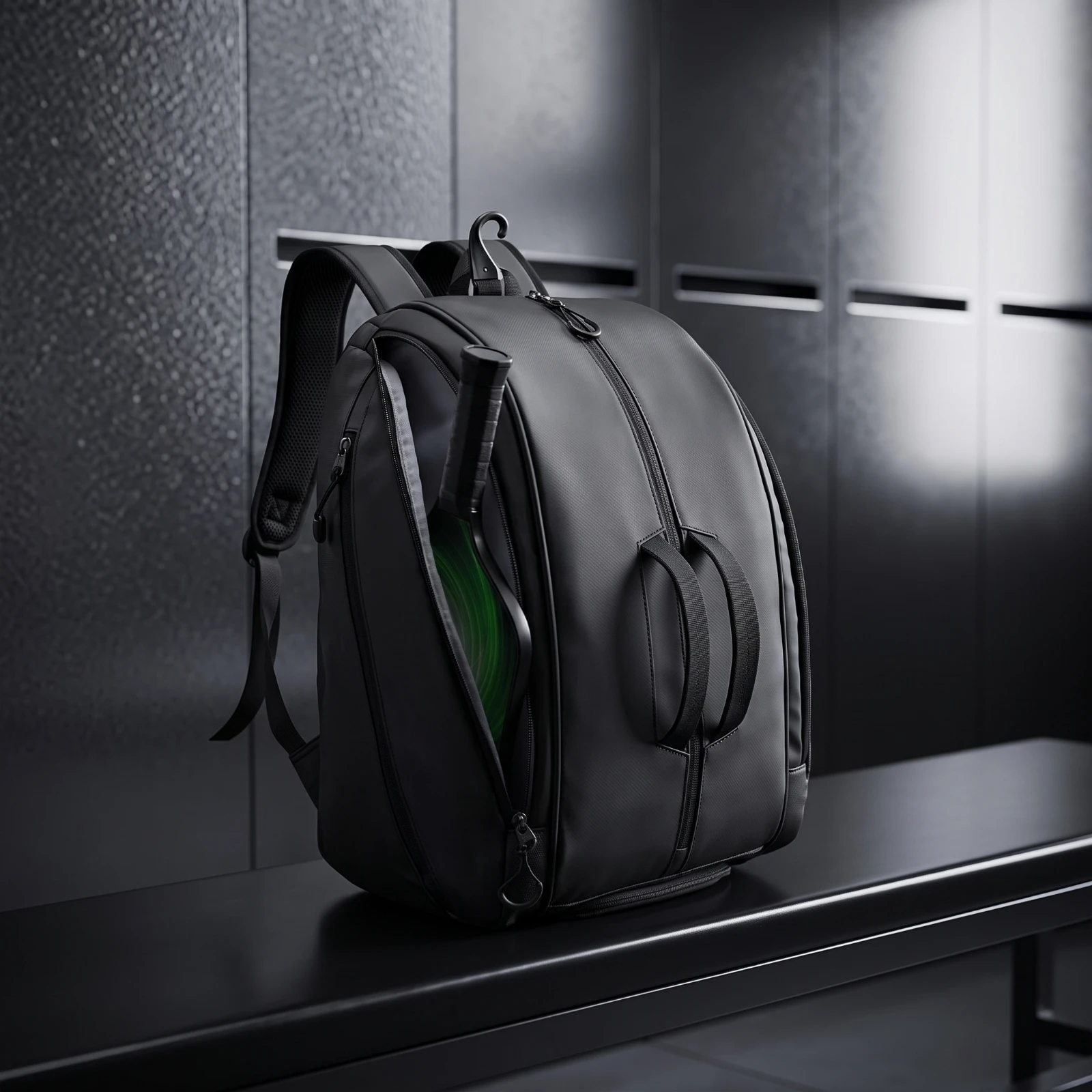 Racket Backpack Easy-to-Wipe Tennis Backpack Sports Bag Large Capacity Travel-Friendly for Badminton Players, Commuting