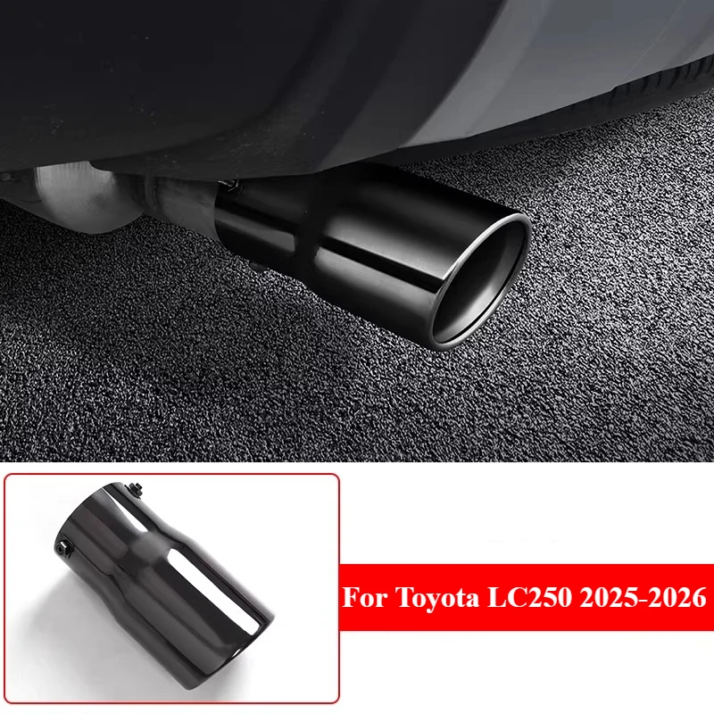 

Для Toyota LC250 2025-2026: Накладка на выхлопную трубу (глушитель) без повреждений, простая установка, крепление болтами, задняя декоративная насадка