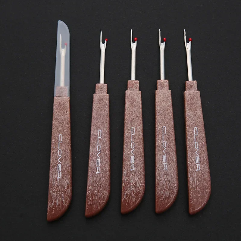 

5 шт., стальной резак для ниток, деревянная пластиковая ручка, расширитель швов, нож для удаления стежков, игла, художественный швейный инструмент, аксессуары для шитья своими руками