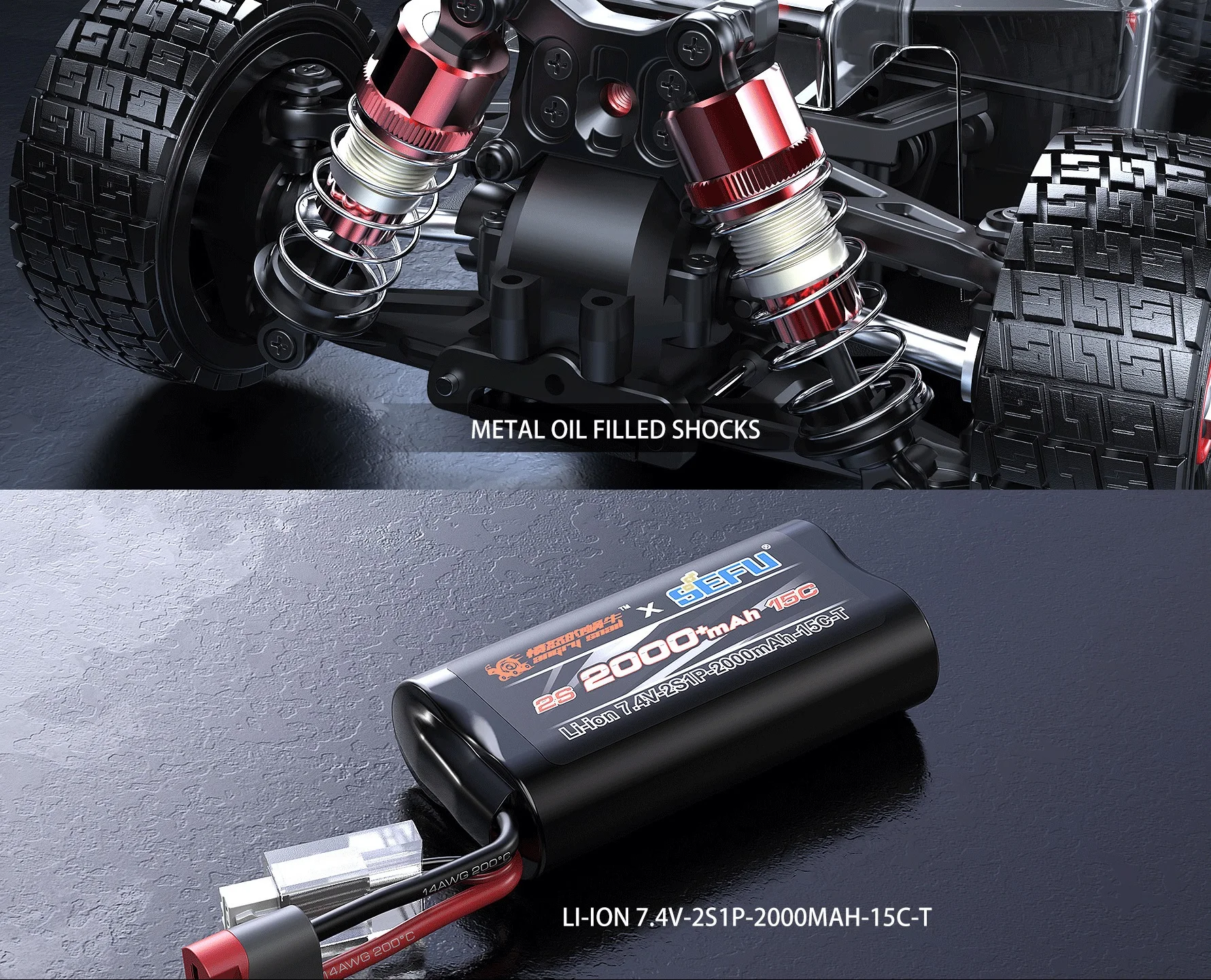Remote control Car MJX Hyper Go 1:14 2.4G 4WD electric brushed high speed off-road Monster Truck for children