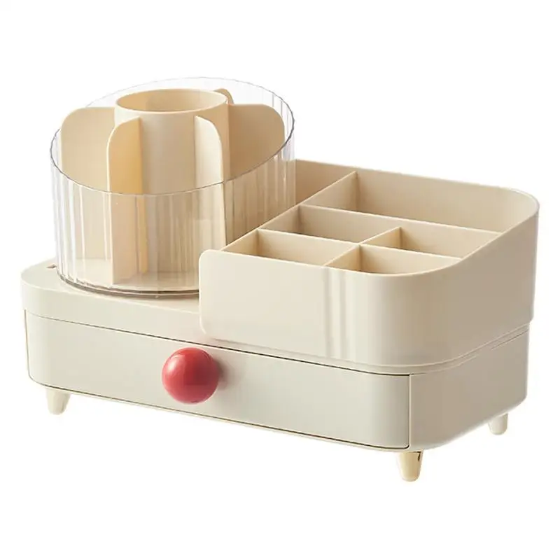 

Cream wind double-layer pen holder storage box, drawer desktop, desk storage box, student dormitory compartment, finishing box