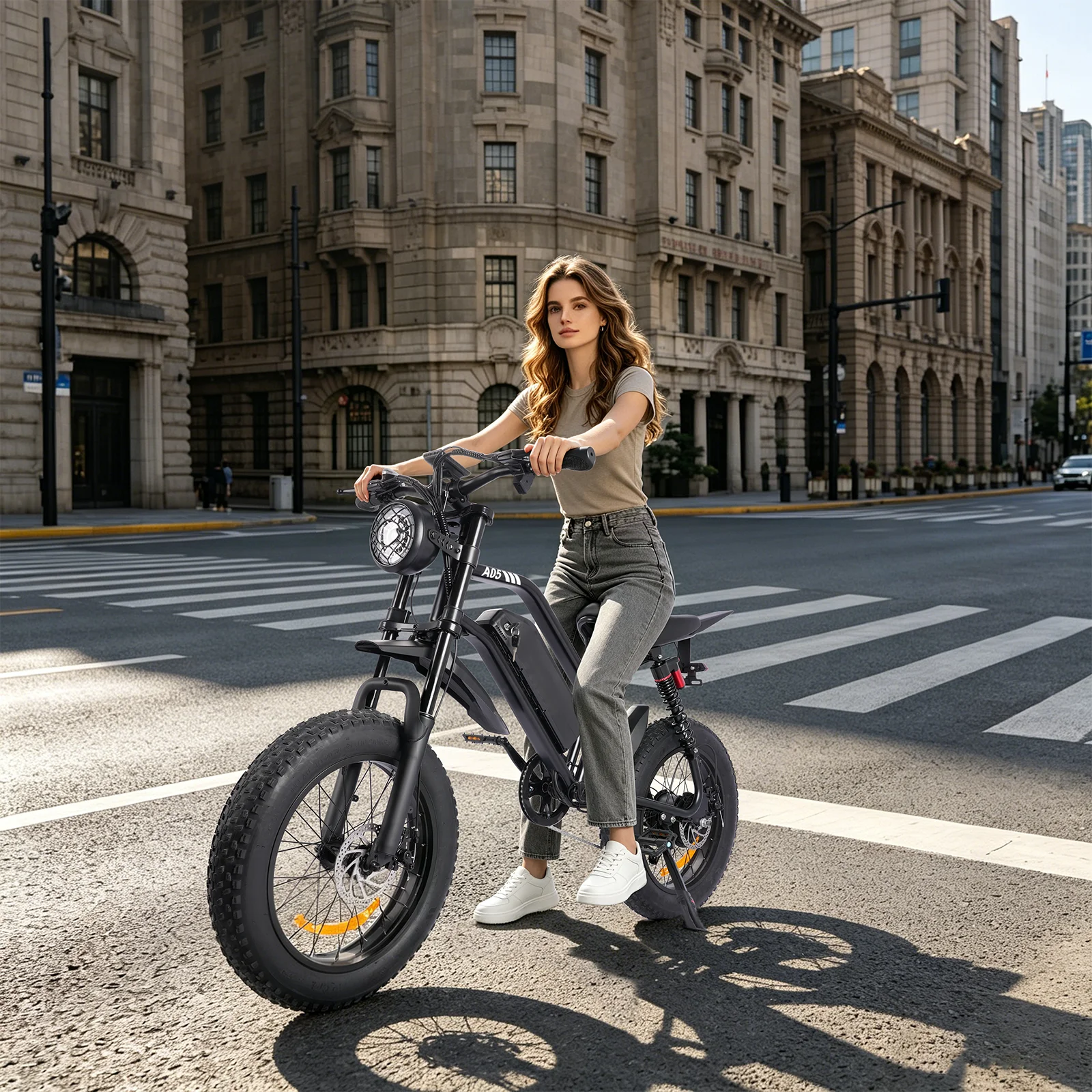 

A05 1500W Adult Electric Bike 48V 15Ah Removable Battery 31MPH 20X4 Inch Fat Tire 7 Speed Dual Disc Brake Off Road E Bicycle