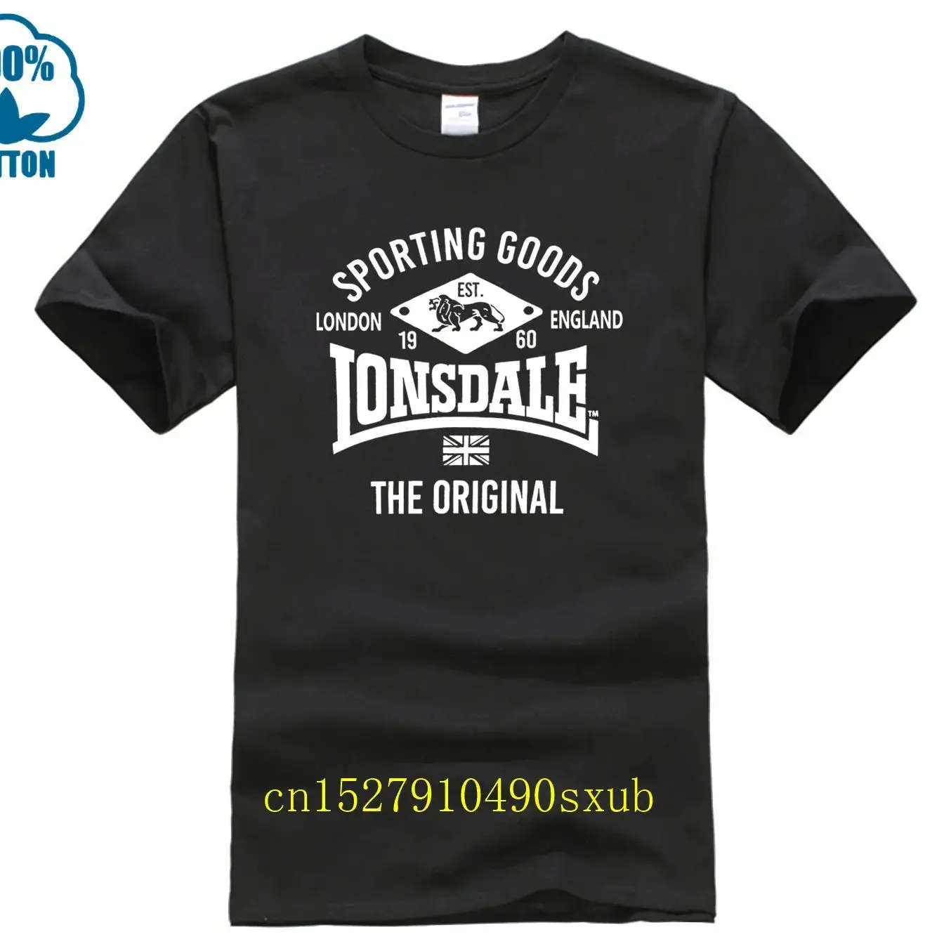 LONSDAL London The Original Sporting Printing Washable Breathable Reusable Cotton Mouth Mask  T-shirt