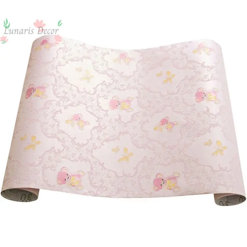 Self-adhesive cozy wall wallpaper, thickened bedroom and living room wallpaper, internet-famous children's room 4D sticker with