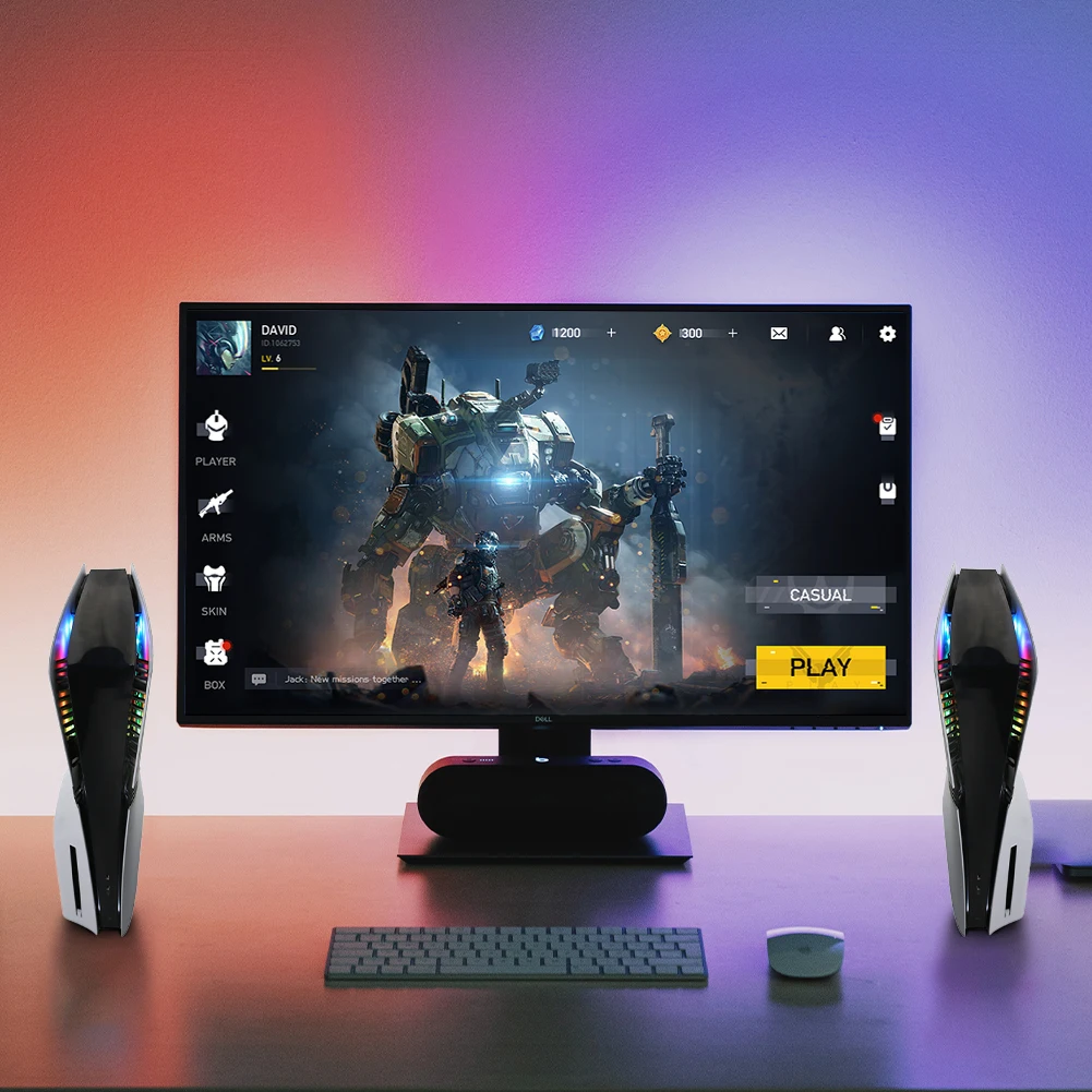 

Светодиодная RGB-лента, кольцевая светодиодная лента для консолей PS5/Slim/Pro, USB RGB-ленты для кругового освещения, аксессуары для DIY-декора