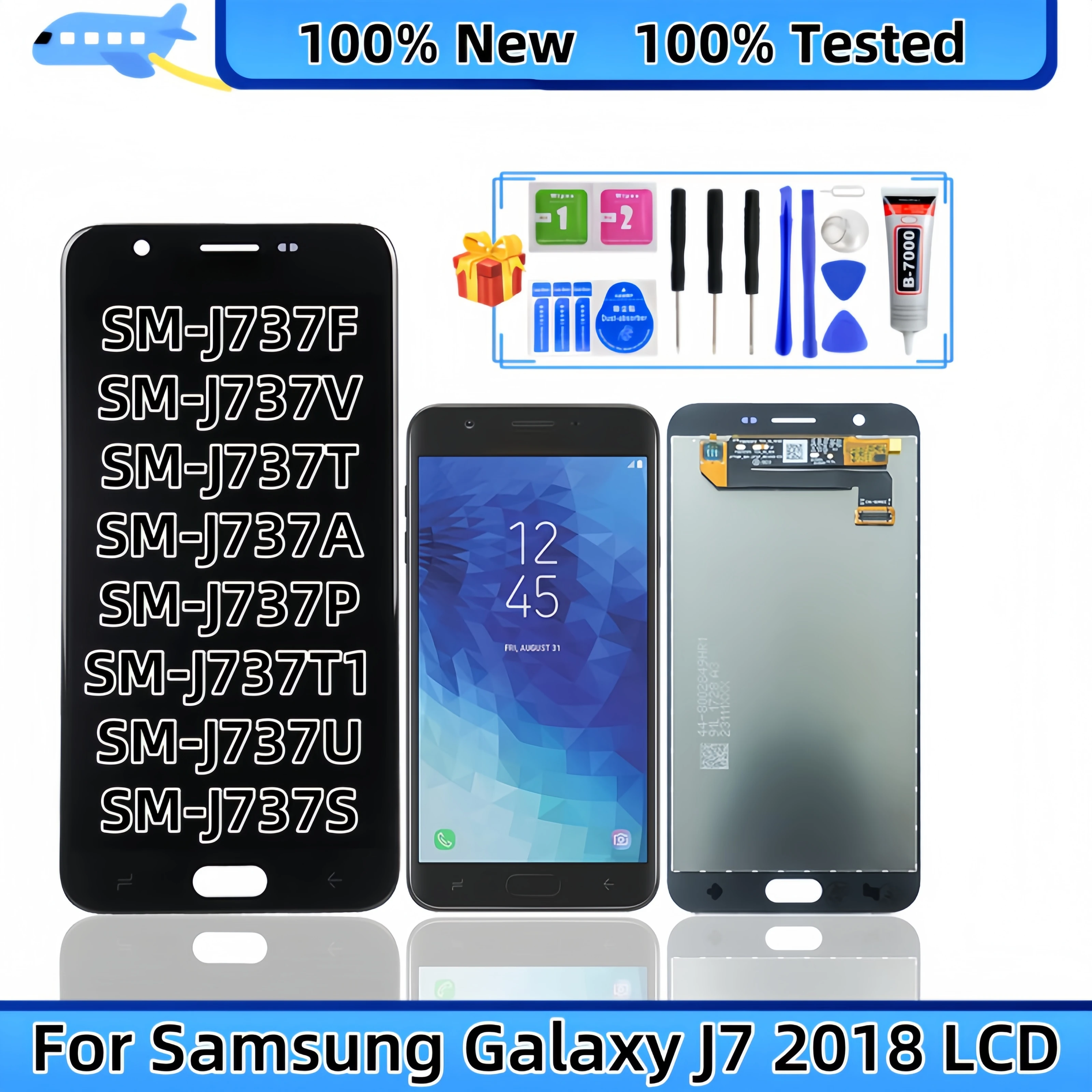 

Для Samsung Galaxy J7 2018 SM-J737F SM-J737A SM-J737T1 SM-J737U ЖК-дисплей с сенсорным экраном в сборе, запасные части для ЖК-дисплея