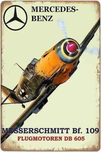 

Metal sign - - Messerschmitt Bf 109 (period advertising) Aluminum