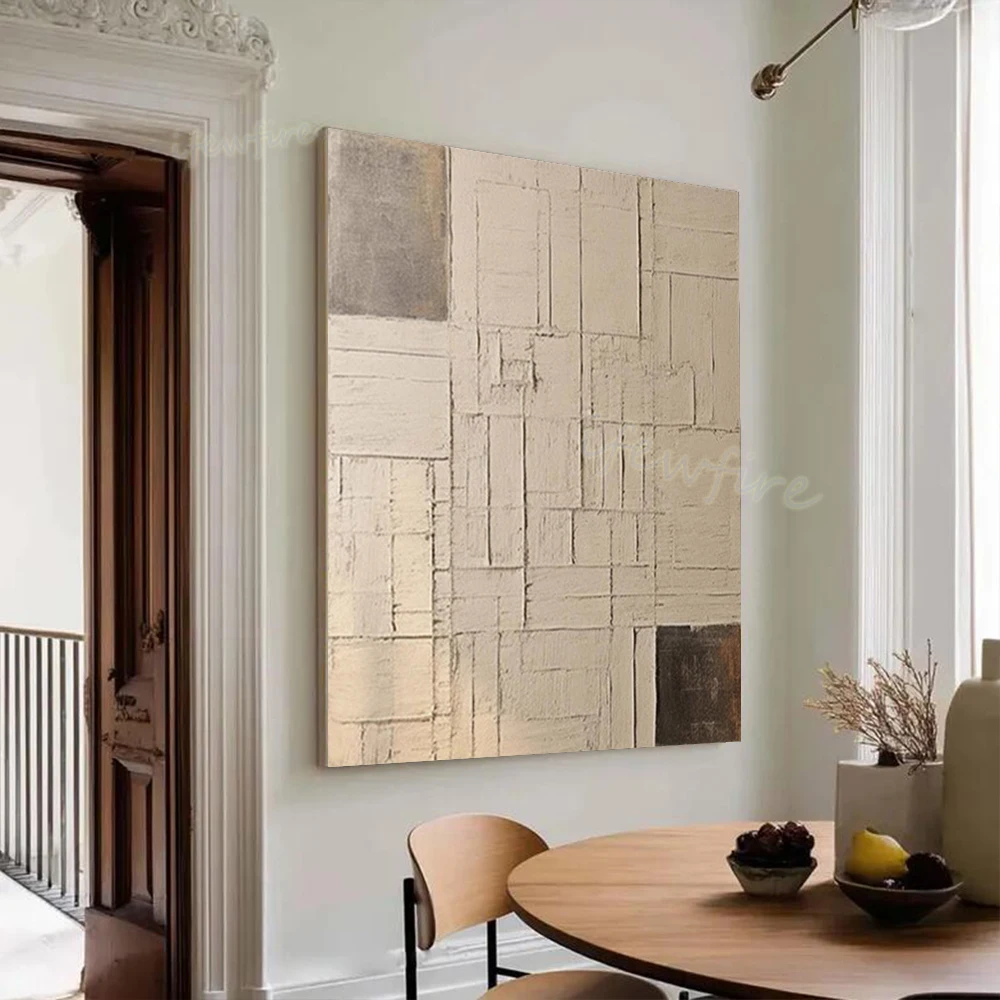 Modern Abstract Oil Painting Canvas Mural - Unique Handmade Wall Art Picture for Living Room Decor Image 100% Original Artwork