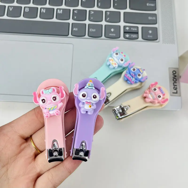 Personalized creative cartoon pattern Disney Stitch new student high-looking cute mini portable nail scissors anime peripherals