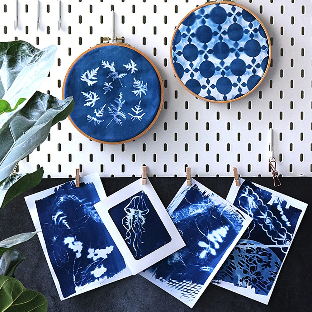 

1Set Cyanotype DIY Kit Gloves Apron Crafts Supplies Liquid Pigments Practical Materials for Cyanotype Photography Painting