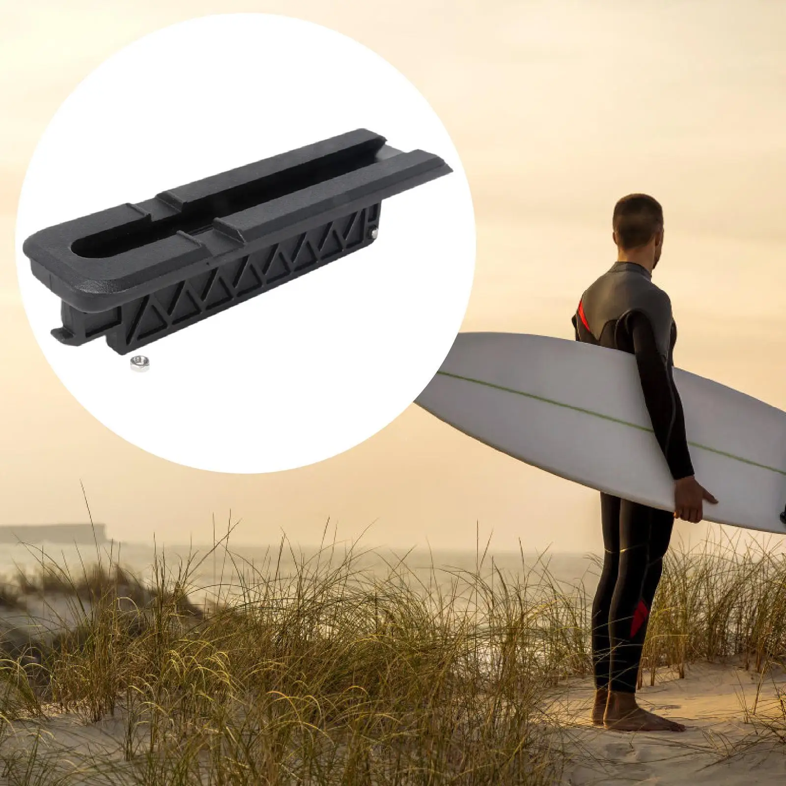 

Fin Box Adapter Surfboard Accessories Strong Shock Resistant for Easily Labor Saving Paddling Easy Installation Rowing Supplies