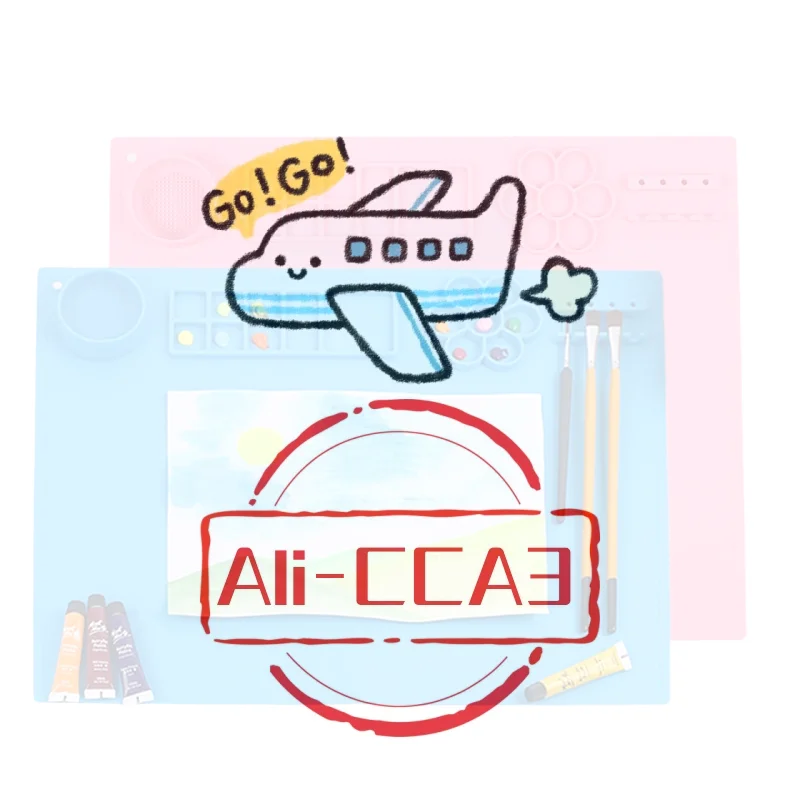 

Силиконовый коврик для рисования, большой силиконовый художественный коврик, художественный коврик с подставкой для кистей, легко чистится, идеально защищает поверхности. Для краски, для окрашивания