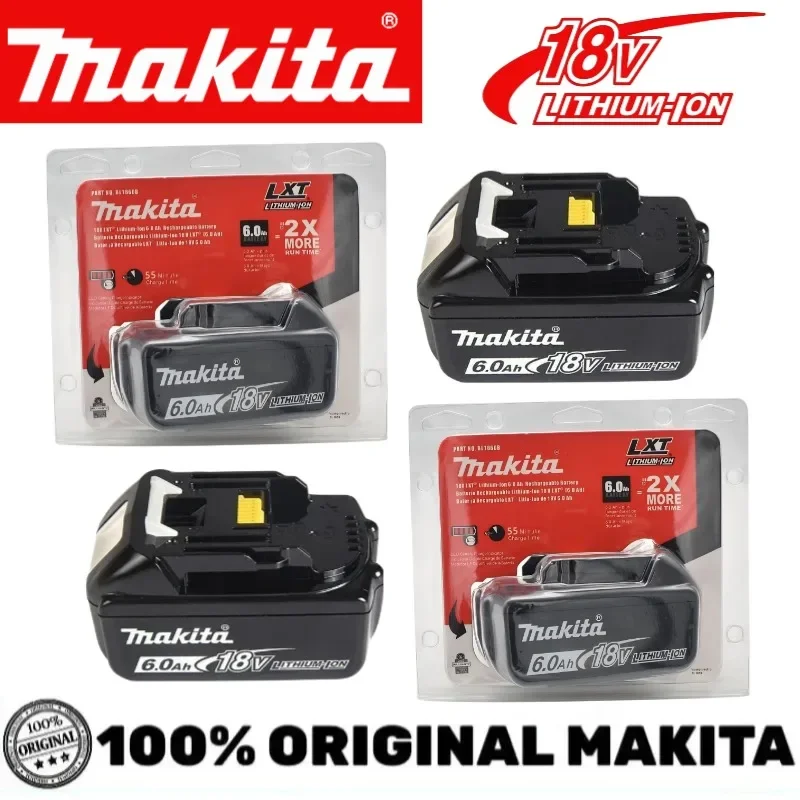 

Original Makita 18V Battery BL1860B 6Ah Lithium for Makita drill DGA404 DDF487 DTD173 DTW700 DAS180 HR140D DJV182 DRT50 LXT