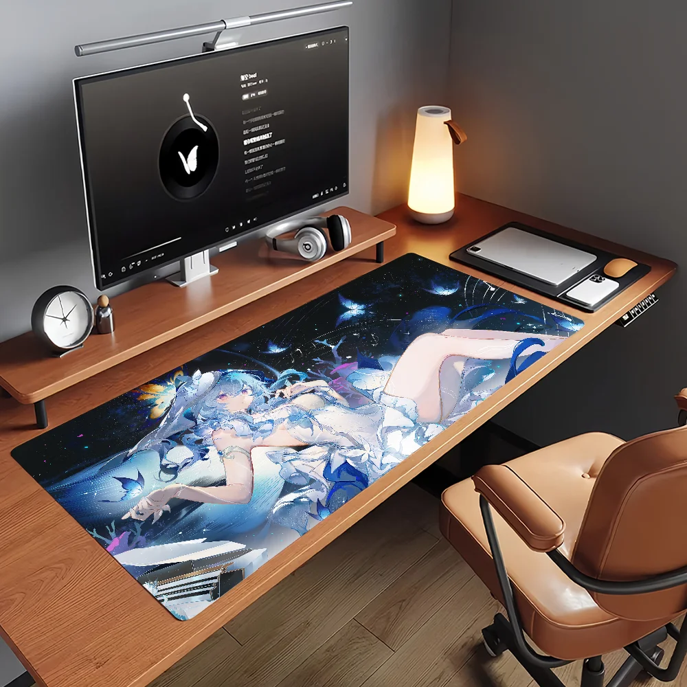 Wuthering Waves The Shorekeeper Mouse Pad Non-slip Rubber Gamer Balance Computer Mat Decoracion Deskmat Laptop Office Large