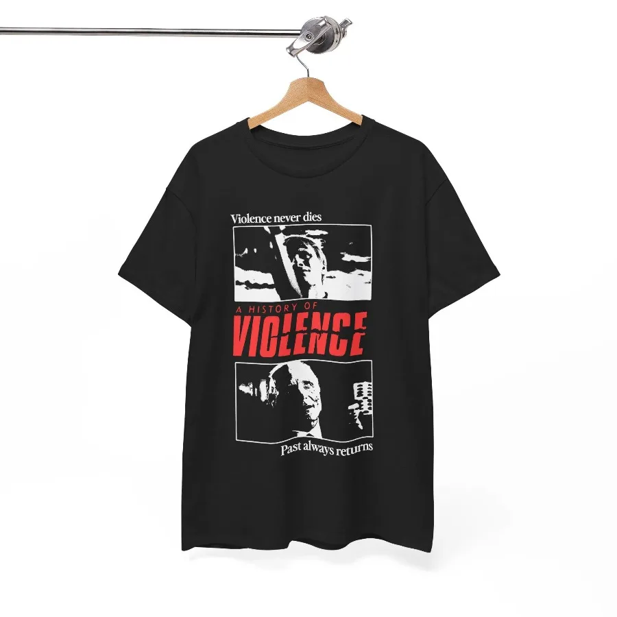 A History of Violence T-Shirt, Cronenberg Viggo Mortensen Ed Harris Cult Film Tee Four season popular unisex cotton T-shirt