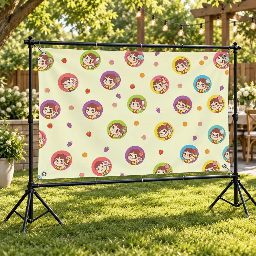 Confectionery Brand Fujiya Aesthetic Wall Tapestry Flag Printed Wall Hanging Living Room Party Outdoor Decor