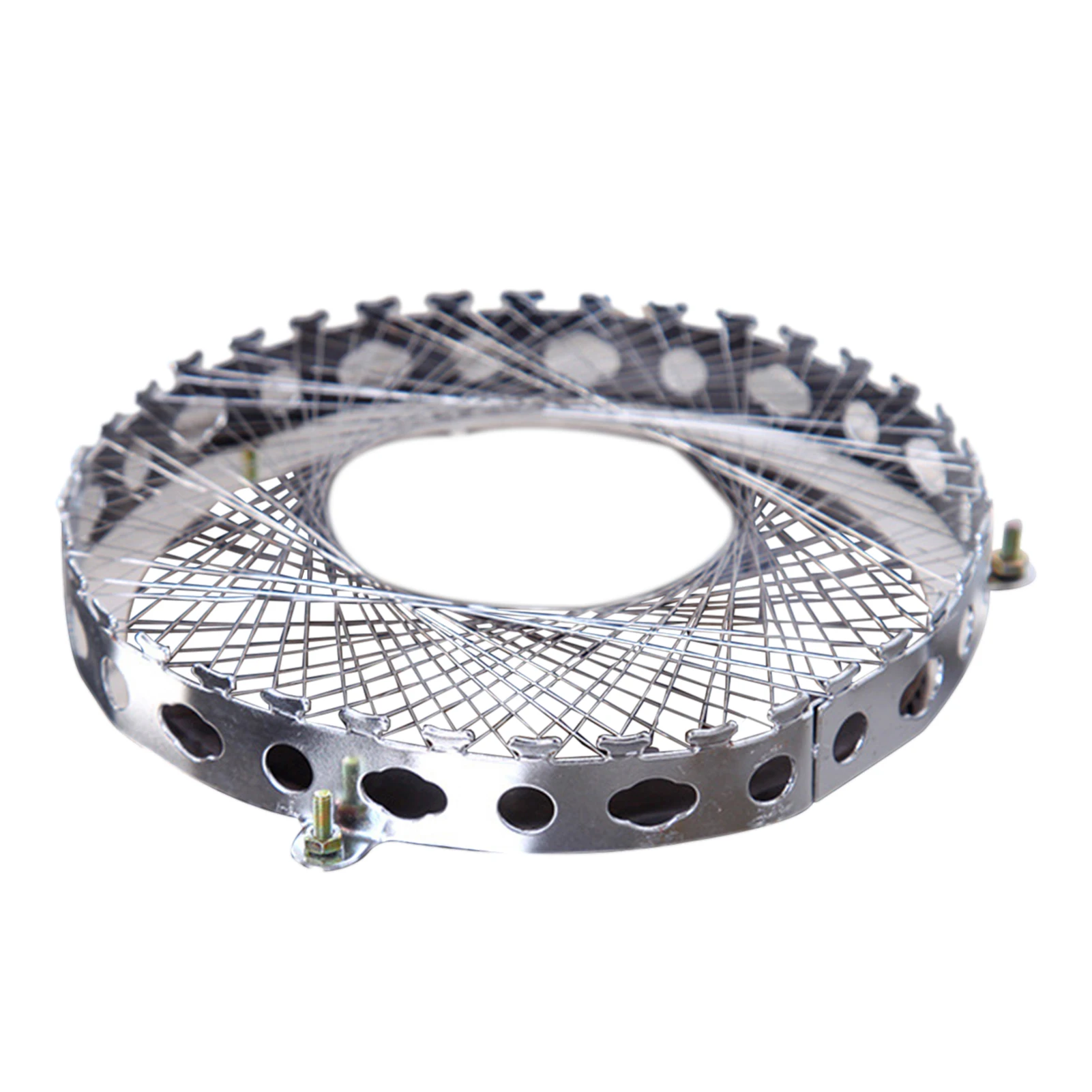 스테인레스 스틸 웍 랙 에너지 절약 가스 수집 스토브 커버, 둥근 바닥 웍 랙 방풍 팬 지원 스탠드 삼발이