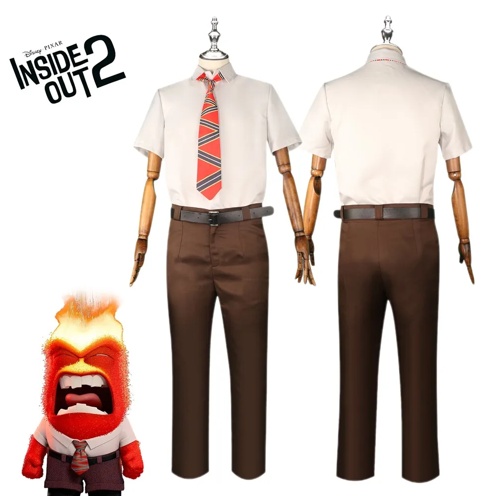 

Movie Inside Out2 Anger Role Playing Cosplay Costume For Adult Rolepay Suit Halloween Party Stage Performance Costume