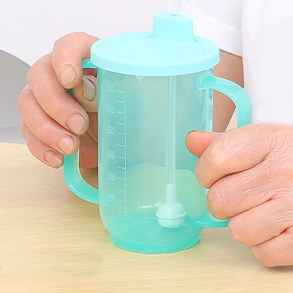 

Leak Proof Drinking Cup For Disabled Patient With Straw Lid Portable Sippy Mug For Elderly Maternity Hospital Use