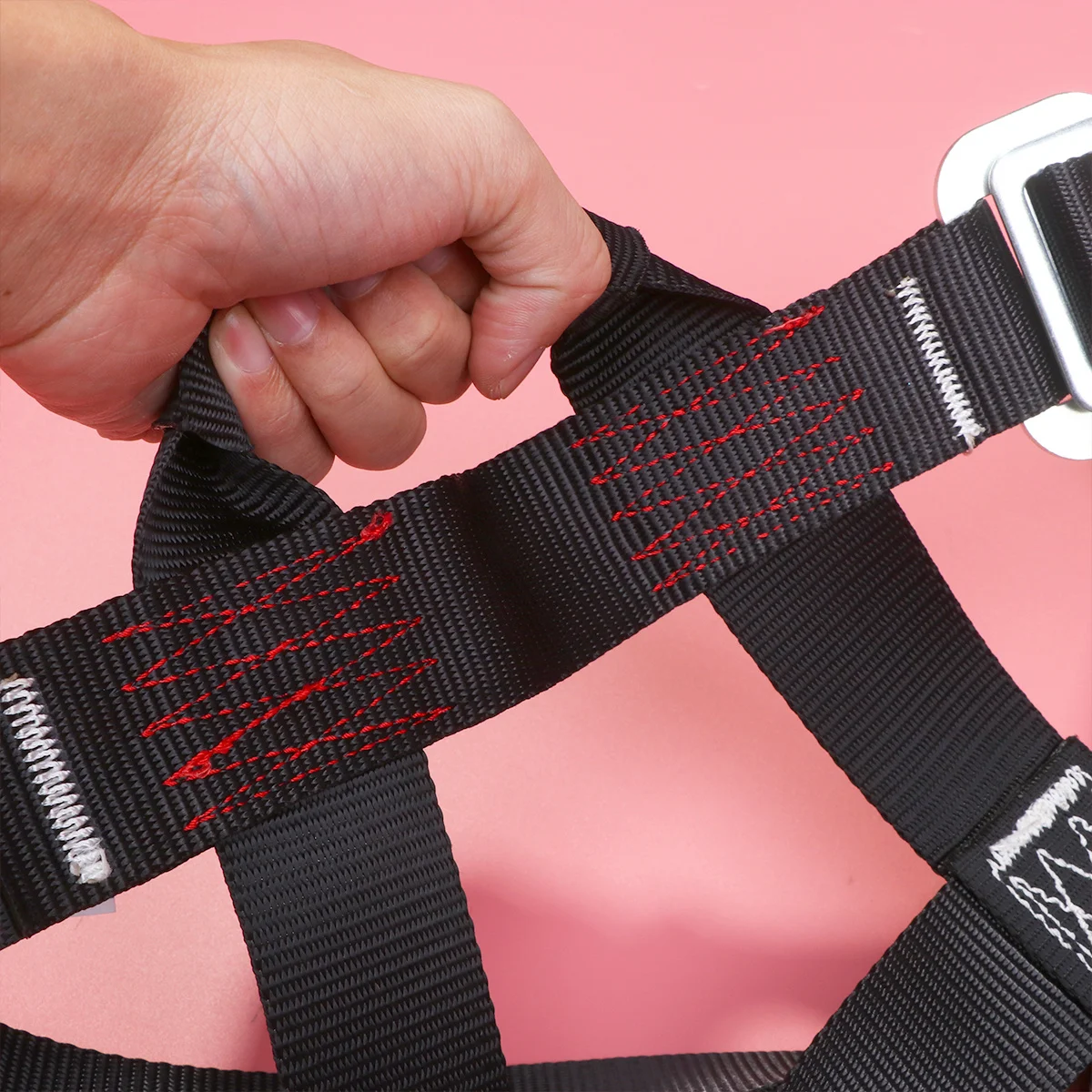 

Sturdy Polyester Safety Belt with Reinforced Ends for Climbing Mountaineering Tree Rescue Easy to Operate Wear