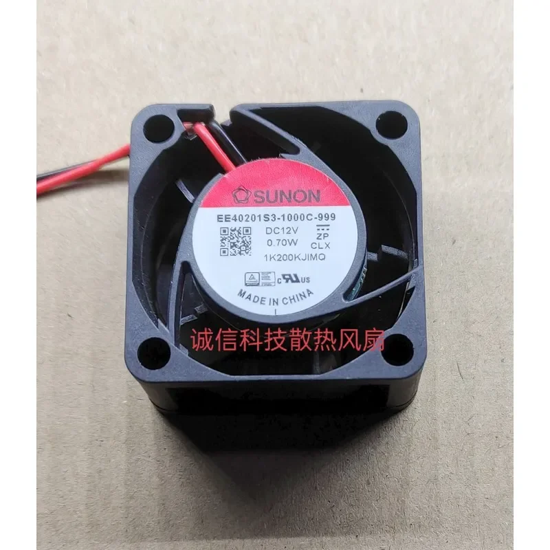 for EE40201S3-1000C-999 Taiwan Built Fan 40x40x20mm DC 12V 0.70W 4020 Cooling Fan