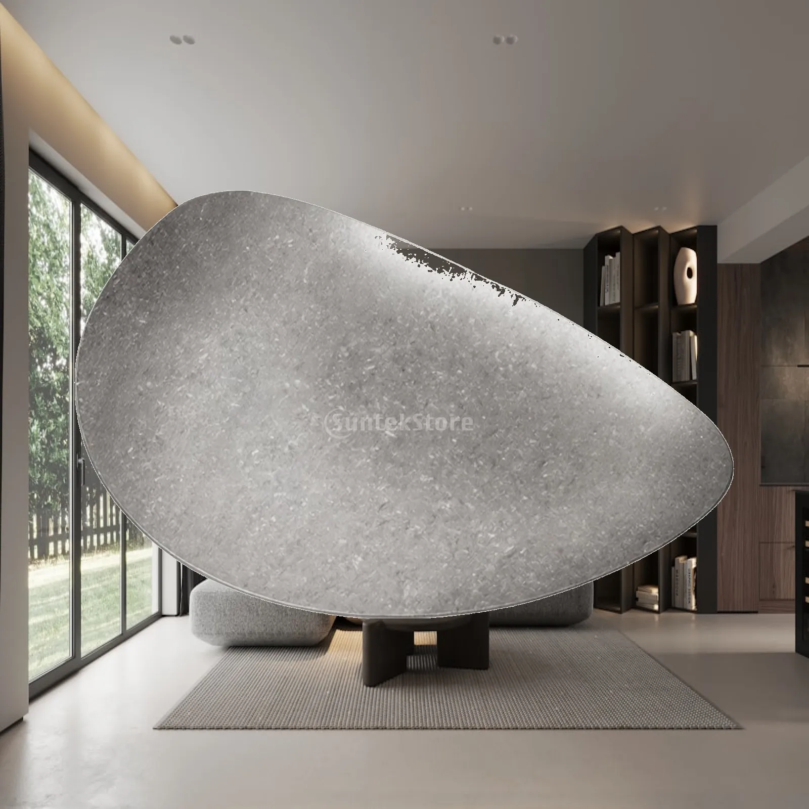 Compact Irregular Shape Stainless Steel Serving Plate for Elegant Side Dish Platter and Creative Restaurant Table Setting