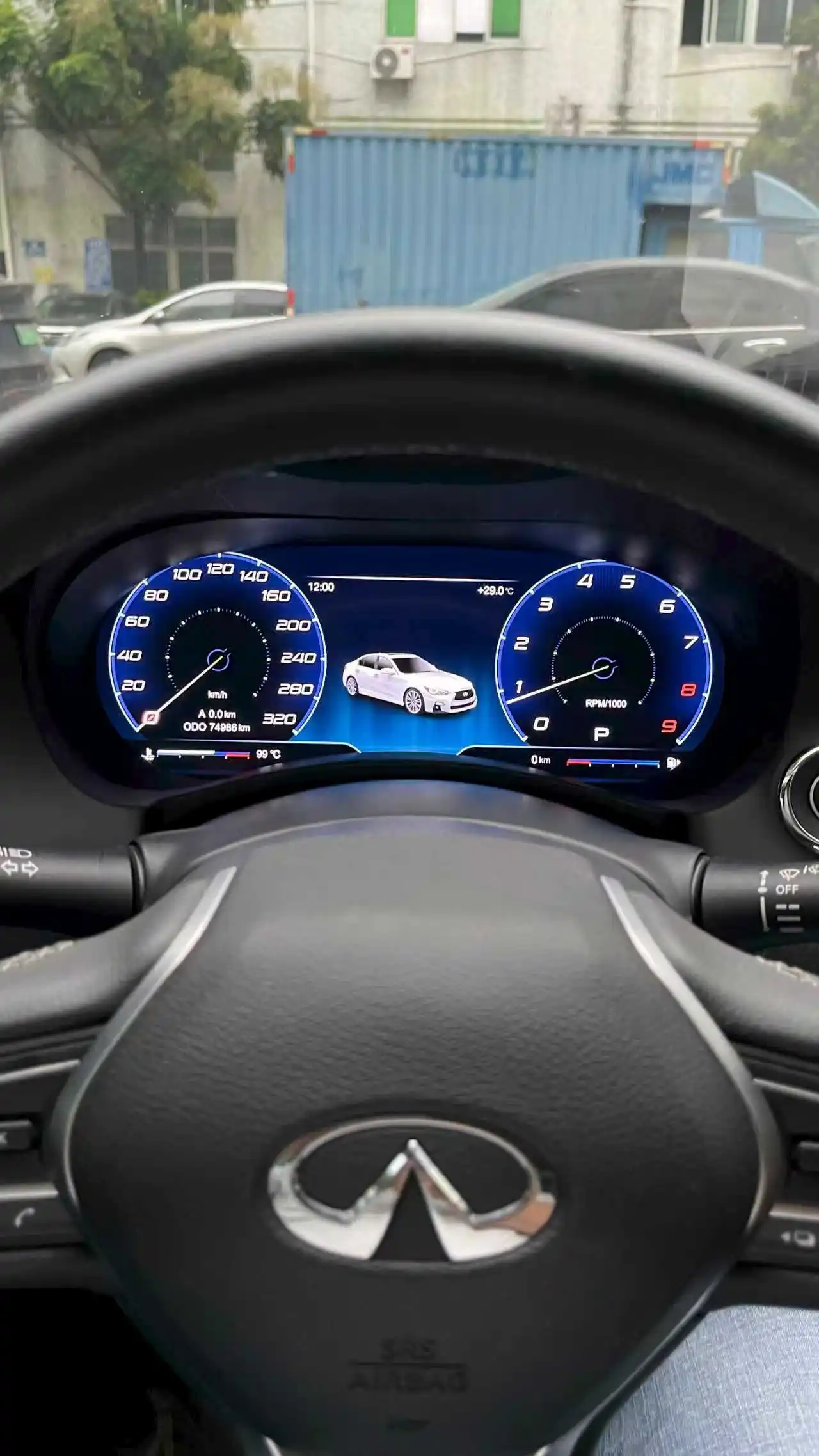 1920*720 12.3“ Dashboard Instrument car Digital Cluster Cockpit For Infiniti Q50 Q50L Q50S Q60 2014-2022 Speedometer Virtuele