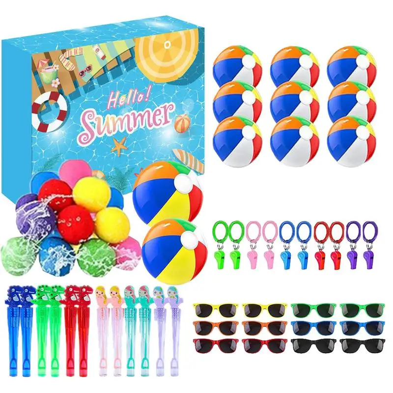 Water Play Toys For Toddler Party Birthday Decorations Water Sports Play Pool Diving & Beach Fun Birthday Decorations 60-Piece