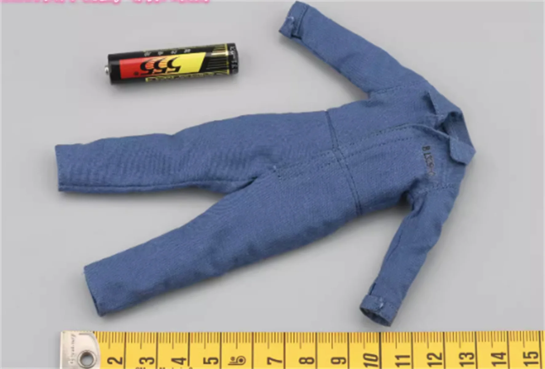 1/12 Scale Blue Jumpsuit Prison Clothes Model for 6'' BOBTOYS FM-02 Action Figure suit model toys