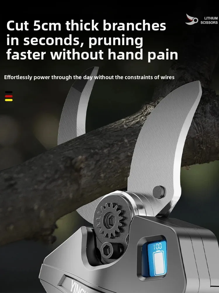 Electric scissors fruit tree rechargeable pruning shears lithium battery gardening scissors pruning Electric Scissors